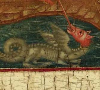 Фрагмент Saint George Slaying the Dragon, circa 1800