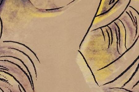 Фрагмент SANDRO BOTTICELLI BIRTH OF VENUS светло бежевый