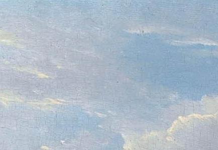 Фрагмент SHEEP RESTING WITH DUCKS IN A LANDSCAPE SHEEP AND CHICKENS