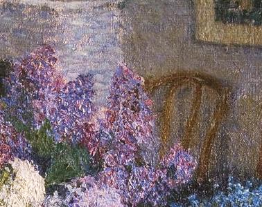 Фрагмент Сирень и незабудки