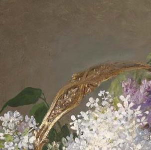 Фрагмент Сирень в вазе