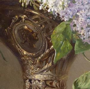 Фрагмент Сирень в вазе