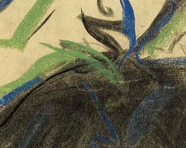 Фрагмент SITZENDES MÄDCHEN MIT HUT