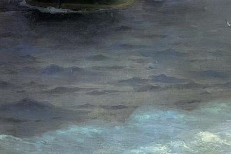 Фрагмент Смотр Черноморского флота в 1849 году