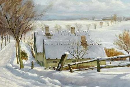 Фрагмент SNEDÆKKET VEJ (A SNOW-COVERED ROAD)