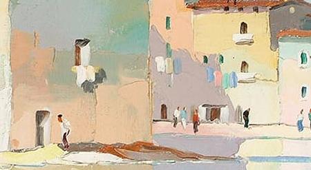 Фрагмент St Tropezsigned inscribed