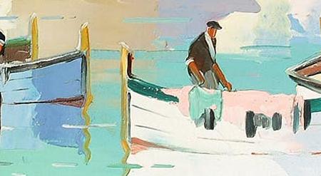 Фрагмент St Tropezsigned inscribed