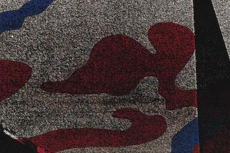 Фрагмент STATUE OF LIBERTY красно синего тона