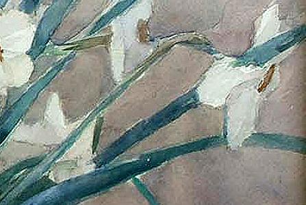 Фрагмент Still life of Narcissi