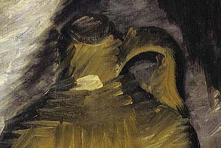 Фрагмент STILL LIFE WITH BREAD, PITCHER AND GLASS