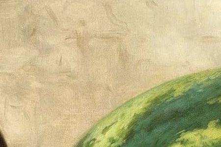 Фрагмент STILL LIFE WITH WATERMELON, JUG, AND KNIFE