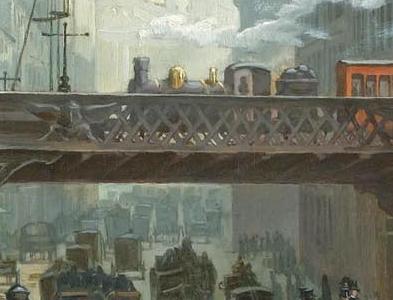 Фрагмент STRASSENBILD IN LONDON LUDGATE HILL