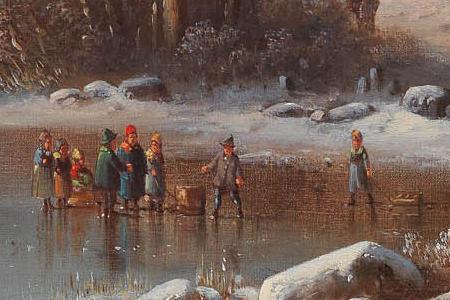 Фрагмент Сцена на озере