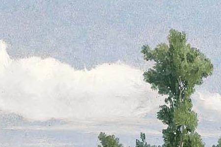 Фрагмент SUMMER LANDSCAPE IN THE MOUNTAINS