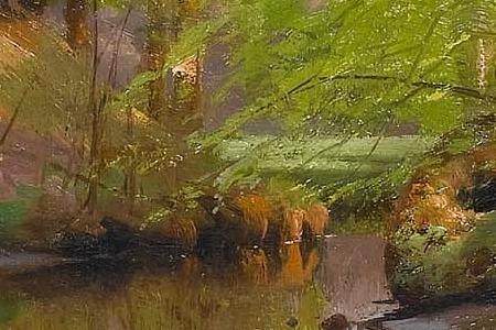 Фрагмент Sunlight in a wood