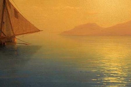 Фрагмент SUNSET OVER ISCHIA