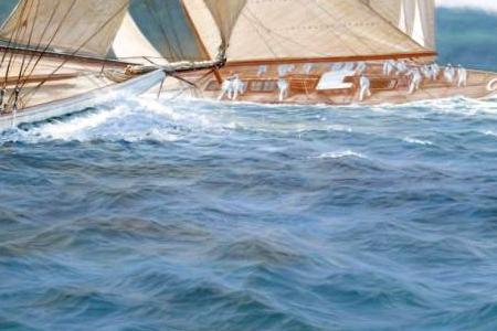 Фрагмент Ten Minute Gun, Cambria, Velsheda, Astra, Shamrock, Candida, 1931