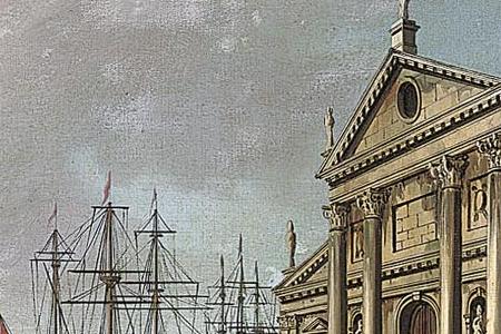 Фрагмент The Bacino Venice with San Giorgio Maggiore looking towards the Riva degli Schiavone