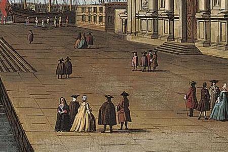 Фрагмент The Bacino Venice with San Giorgio Maggiore looking towards the Riva degli Schiavone