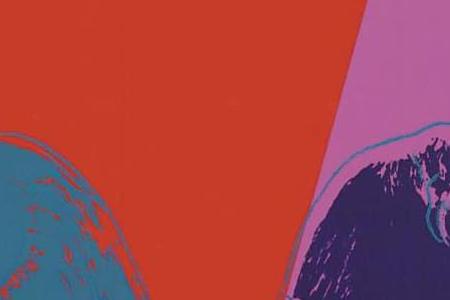 Фрагмент THE BEATLES красно пурпурная