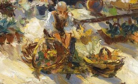 Фрагмент THE FLOWER MARKET IN AIX-EN-PROVENCE