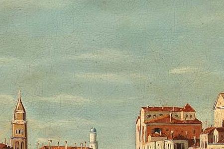 Фрагмент The Grand Canal Venice looking north west from the Palazzo Corner to the Pal-ntarini degli Scrigni