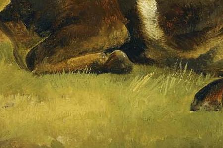 Фрагмент THE LONE MOURNER A GOAT BY THE SHORE