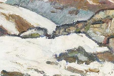 Фрагмент THE MATTERHORN AT A LITTLE LAKE