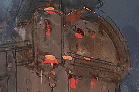 Фрагмент The Moulin Rouge evening indistinctly