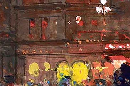 Фрагмент The Moulin Rouge evening indistinctly