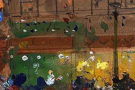 Фрагмент The Moulin Rouge evening indistinctly