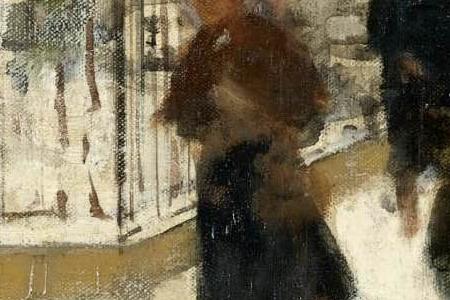 Фрагмент THE SQUARE DU TEMPLE, PARIS IN WINTER