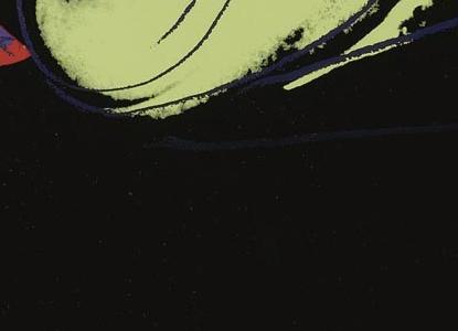 Фрагмент THE WITCH на темно фиолетовом фоне