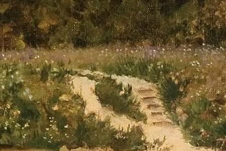 Фрагмент Тихая обитель. 1890.