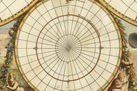 Фрагмент TOTIUS ORBIS TABULA AMSTERDAM 1683