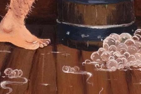 Фрагмент Три друга в бане