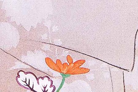 Фрагмент Цветение белой сливы(Хакубаи).