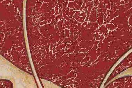 Фрагмент Цветок на красном 1