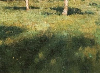 Фрагмент Цветущие яблони