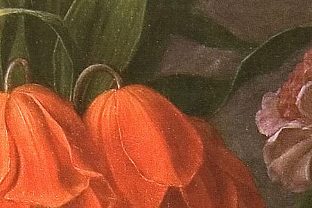 Фрагмент Цветы и фрукты.