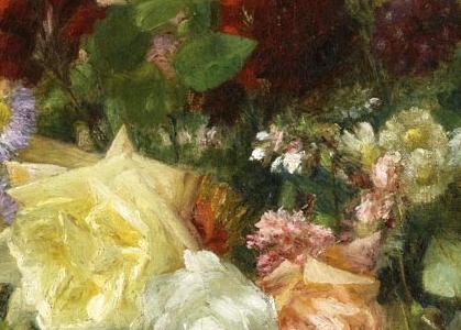 Фрагмент Цветы в композиции