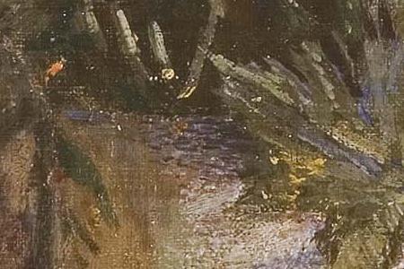 Фрагмент Цветы в кувшине.Купальницы.