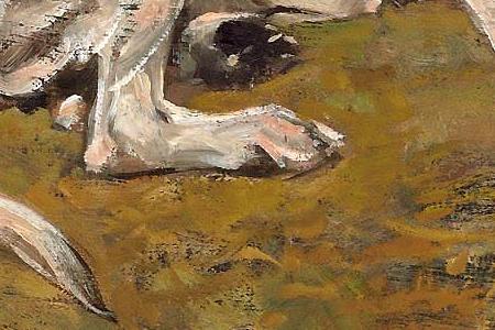 Фрагмент Two Hounds Resting