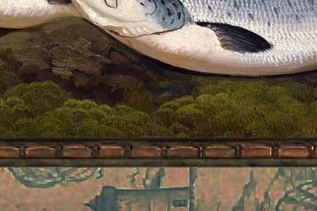 Фрагмент Улов в горной реке