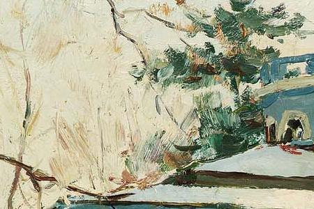 Фрагмент Usadba in winter