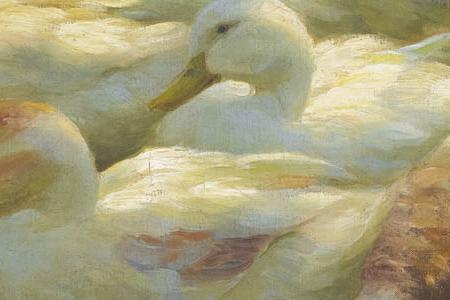 Фрагмент Утки на водопое