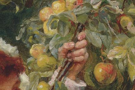 Фрагмент В яблоневом саду