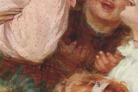 Фрагмент В яблоневом саду