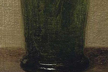 Фрагмент Ваза с георгинами