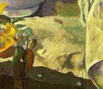 Фрагмент Ваза с яблоками на столе